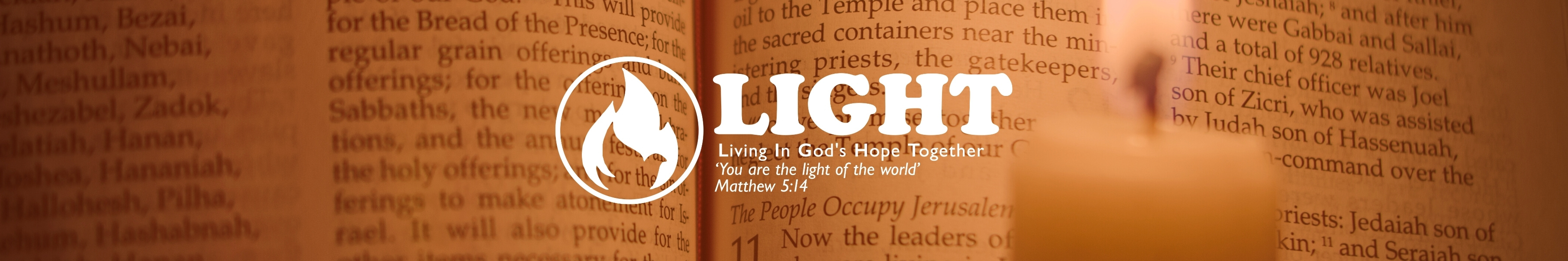 Living in Gods Hope Together LIGHT Banner